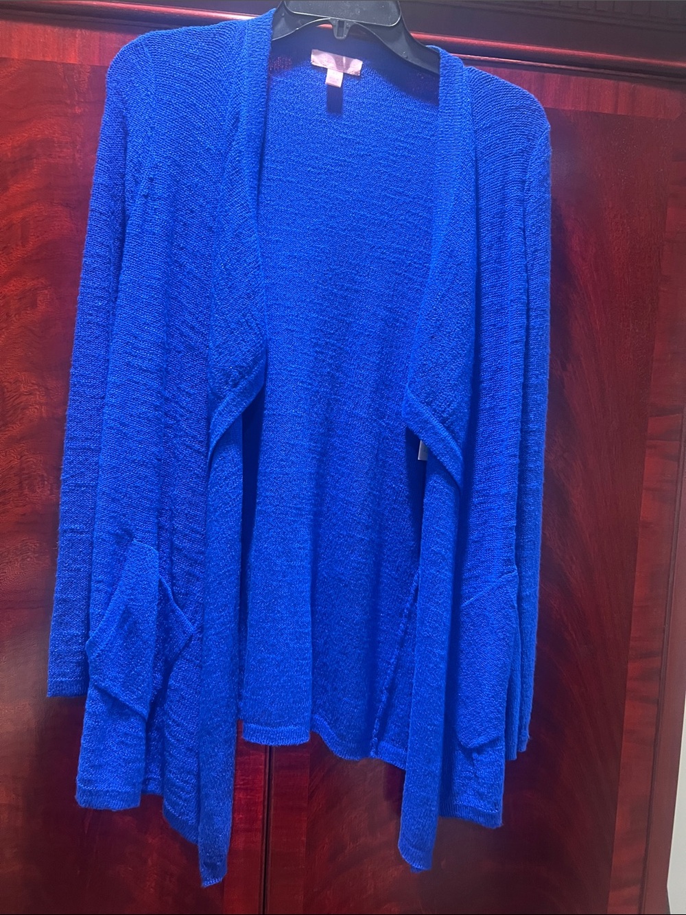 Lilly Pulitzer Royal Blue Open-Front Cardigan